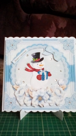 Xmas Floral Globes8 Mini Card Kit by Joyce Edwards