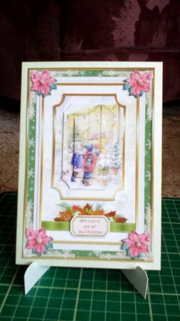 Christmas Toy Shop Decoupage Topper 1 by Joyce Edwards
