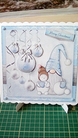 Let it snow Xmas Gnome_Quick Card-3 by Joyce Edwards