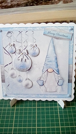 Let it snow Xmas Gnome_Quick Card-4 by Joyce Edwards
