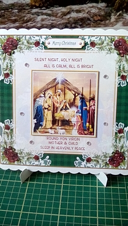 Christmas Vintage Nativity 8x8ins Mini Kit 2 by Joyce Edwards