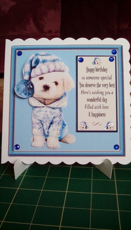 Puppy birthday 2 by Joyce Edwards
