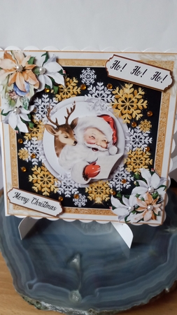 Santa Having a Chuckle 2 by Joyce Edwards