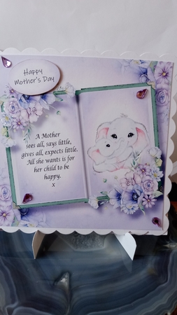 Open Book A Mother 8x8 by Joyce Edwards