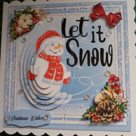 8x8 Mini Kit, Let It Snow, Pyramid by Joyce Edwards