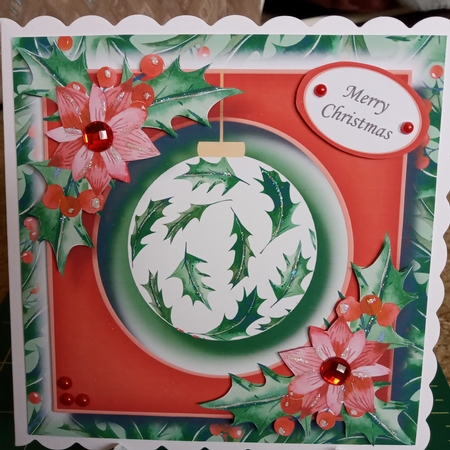 The Holly Bauble 3 by Joyce Edwards