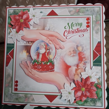 Santa Snow Globe 02 Mini Page Kit by Joyce Edwards