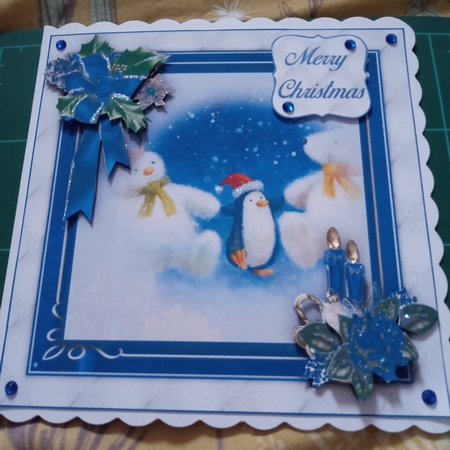 Blue Snowman Mini Kit #1    by Joyce Edwards