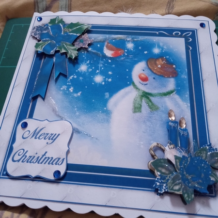Blue Snowman Mini Kit #2    by Joyce Edwards