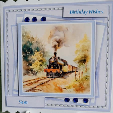 8x8 Mini Kit, Beautiful Steam Trains by Joyce Edwards