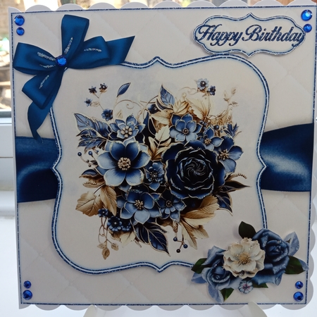 Beautiful Blue Flowers Mini Kit  by Joyce Edwards