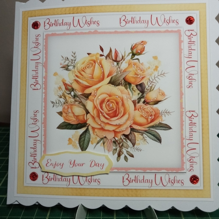 8x8 Mini Kit, Beautiful Birthday Roses  by Joyce Edwards