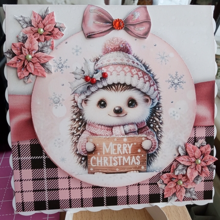Christmas Hedgehog 2 Mini Kit    by Joyce Edwards