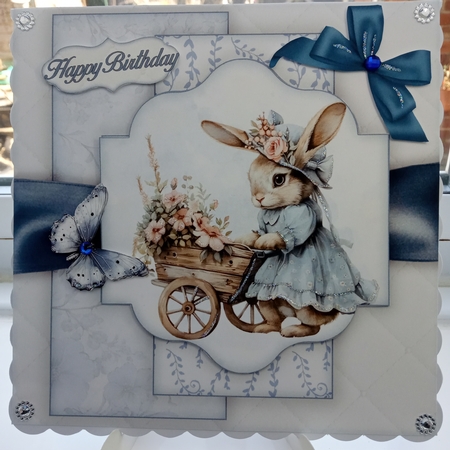 Vintage Bunny 7X7 Mini Kit  by Joyce Edwards