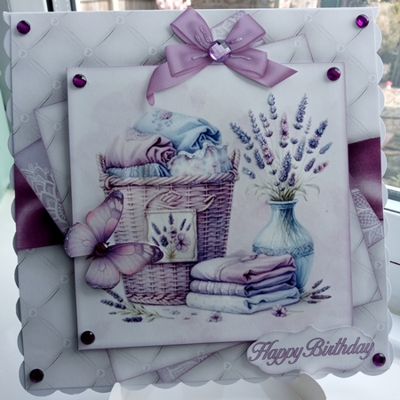 Lavender Laundry Mini Kit 7X7 by Joyce Edwards