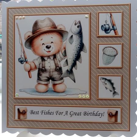 Best Fishes For A Great Birthday - Card One by Joyce Edwards