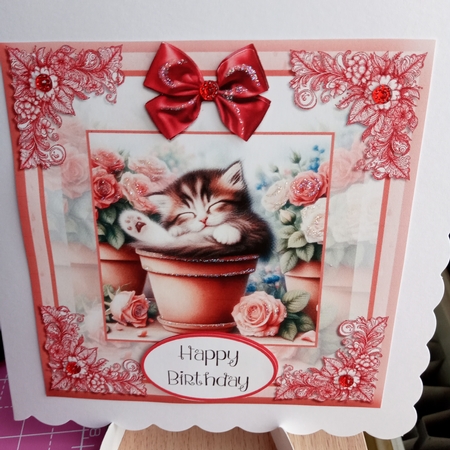 Sleepy Flower Pot Kittens by Joyce Edwards
