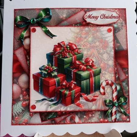 Red & Green Christmas Mini Kit 7x7 by Joyce Edwards