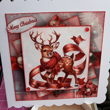 Winter Deer 2 Mini Kit 7X7 by Joyce Edwards