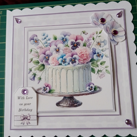 Lilac Lavender Cakes by Joyce Edwards