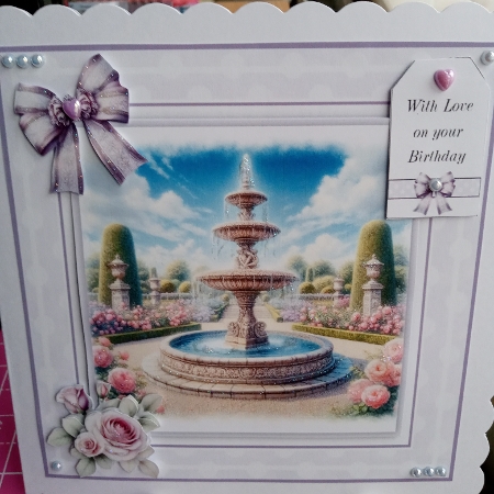 Rose Garden Water Fountains by Joyce Edwards