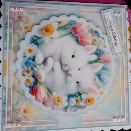 Cute Spring Bunnies Mini Page Kit by Joyce Edwards