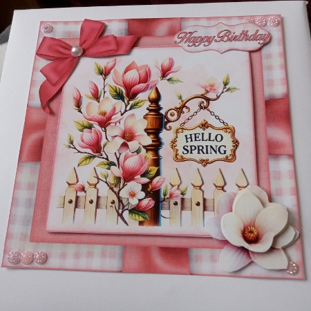 Spring Magnolia Mini Kit 7X7 by Joyce Edwards