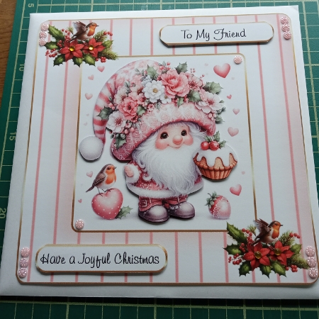 pink christmas mince pie by Joyce Edwards