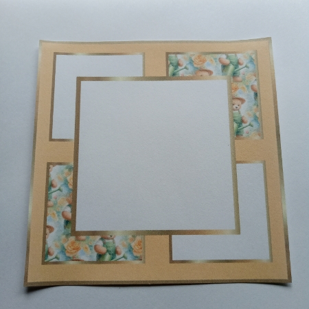 robin garden  bear insert insert by Joyce Edwards