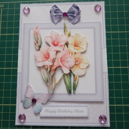 5x7, 7x7, 6x6 - GLADIOLUS by Joyce Edwards