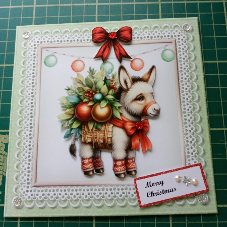 Cute Donkey    Baubles  Mini Kit by Joyce Edwards