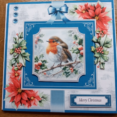 Holly Frosty Robin by Joyce Edwards