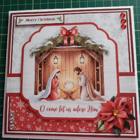 NATIVITY SET 6x6 5x7 by Joyce Edwards
