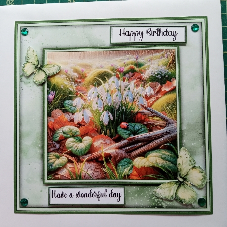 Meadow Crocuses - Mini Kit 6x6 by Joyce Edwards