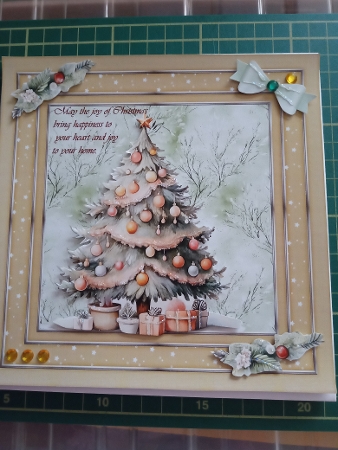 Christmas Gift 7x7 CARD by Joyce Edwards
