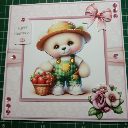 Fruit Picking Teddies - 6x6 Version by Joyce Edwards