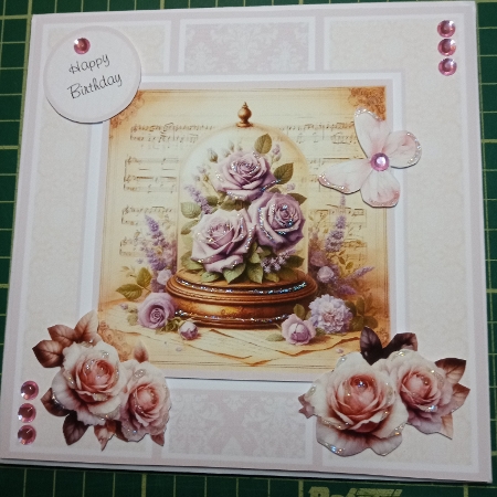 Floral Cloche Jars - 6x6 Version by Joyce Edwards