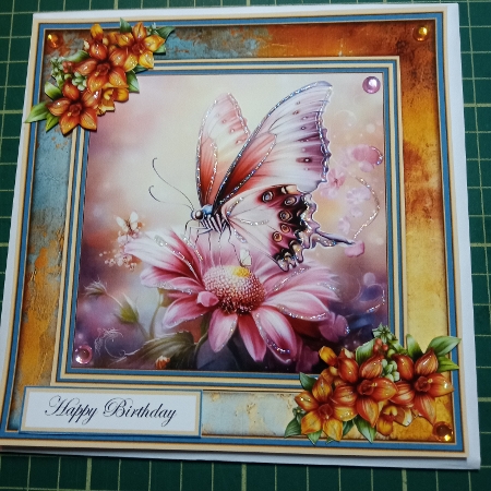 Flower Butterfly Various - Mini Kit 6x6 by Joyce Edwards