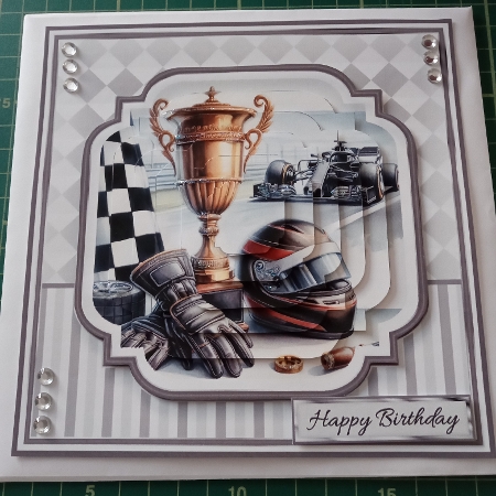 7x7 Formula 1 Winners Mini Pyramage Kit - x4 A4 sheets T8 by Joyce Edwards