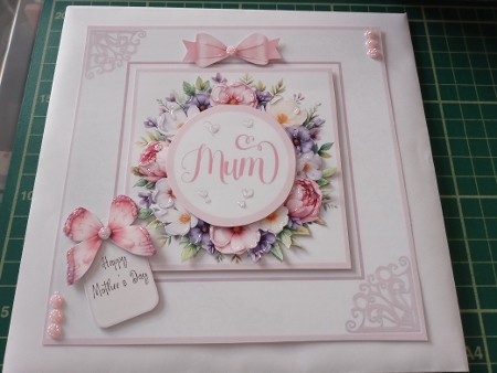 A Mothers Floral Embrace - 6x6 Version by Joyce Edwards