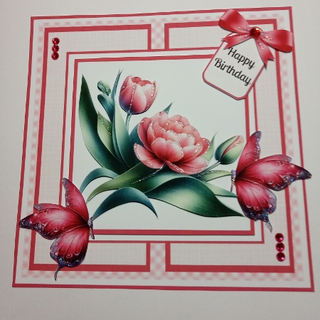 Timeless Tulips - 6x6 and 5x7 Version by Joyce Edwards