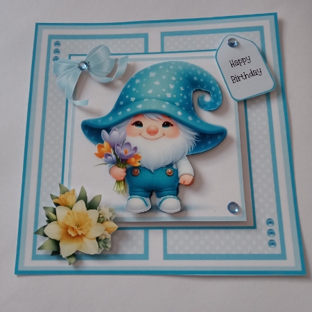 Spring Flower Gnomes - 6x6 and 5x7 Version by Joyce Edwards