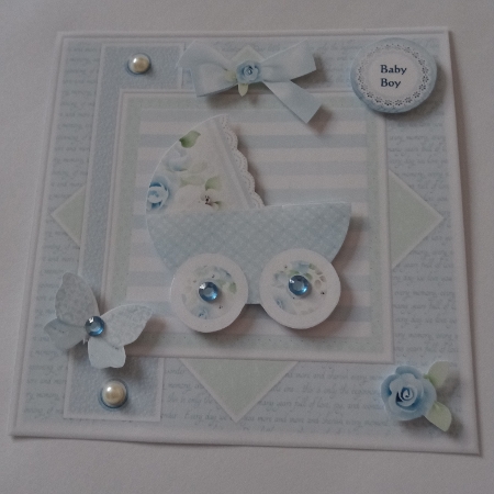 Baby Boy  8x8   Mini Kit by Joyce Edwards
