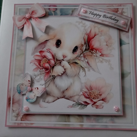 Floral Bunny Mini Page Kit by Joyce Edwards