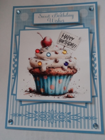 Birthday Cupcakes #2 Mini Kit 5x7 (3) Plus Bonus by Joyce Edwards