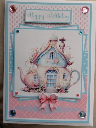 Whimsical Teapot Mini Kit 5x7 (3) Plus Bonus  by Joyce Edwards