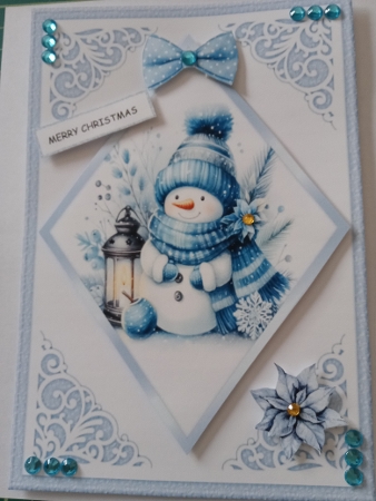 A5 Cute Snowman Mini Kit by Joyce Edwards