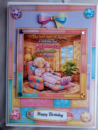 Polly in pyjamas 5x7 by Joyce Edwards