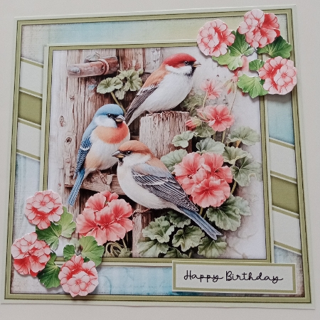 Wooden Trellis with Birds - Mini Kit 6x6 Featured Gallery Photo