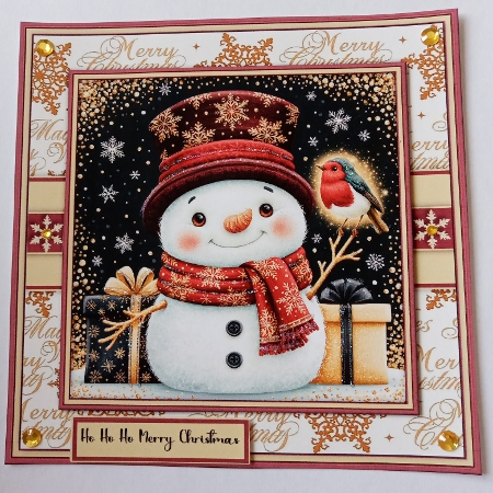 Magic Festive Snowman - Mini Kit 6x6 by Joyce Edwards